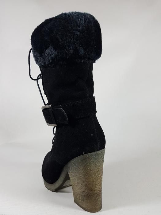 EVEN&ODD botki damskie czarne OCIEPLEON R 39