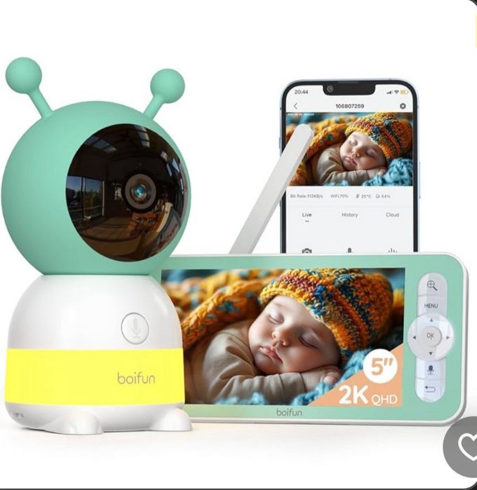 BOIFUN 6T, 2K, WiFi відеоняня, нічн.режим, звук, рух, НОВА