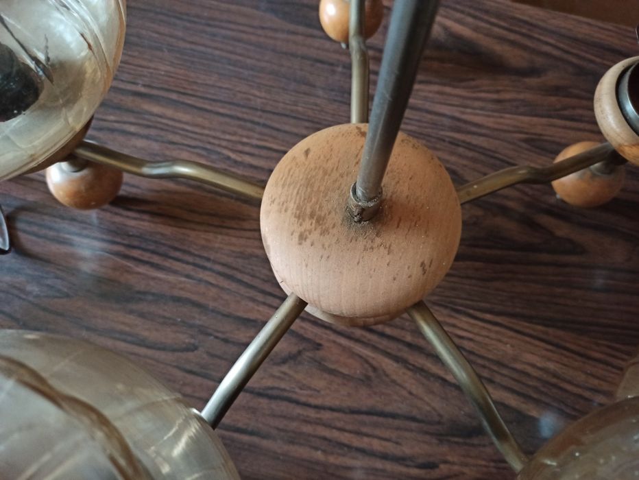 Pięcioramienna Lampa z PRL
