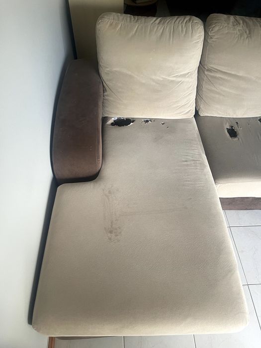 Sofá 3 lugares com Chaise Longue + 2 bancos | 2,25 m