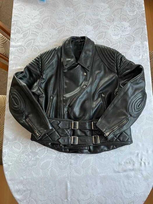 Kurtka skórzana męska motocyklowa ramoneska solidna L XL Erlmeier