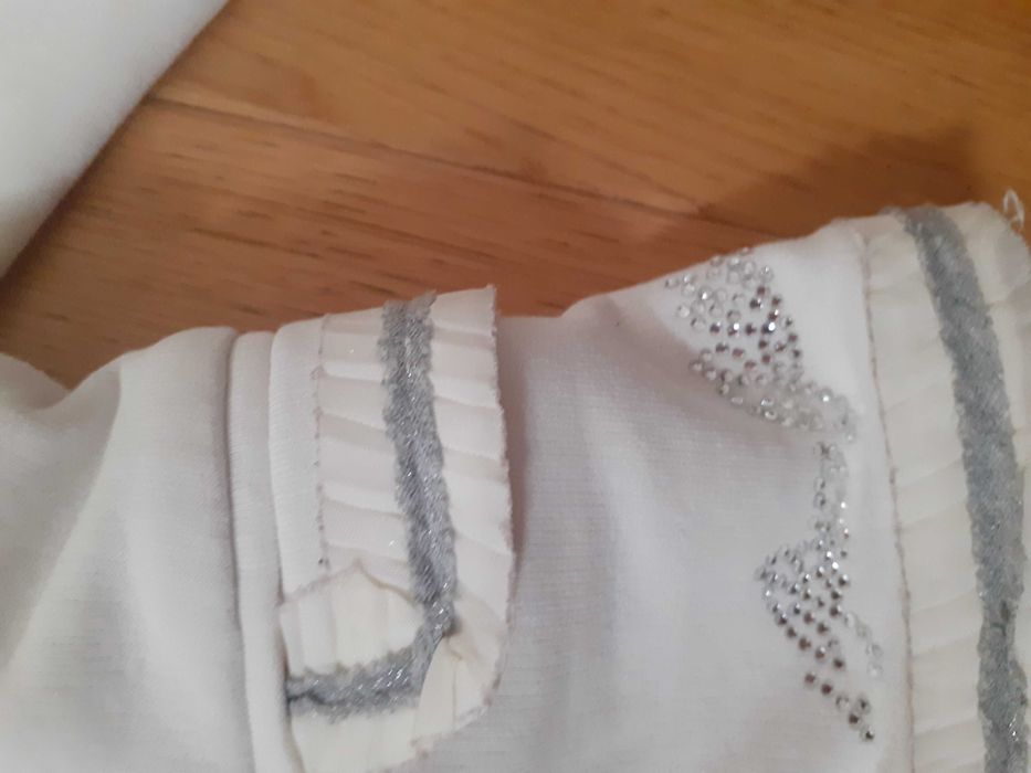 Zakiet dla dziewczynki biały rozmiar 104