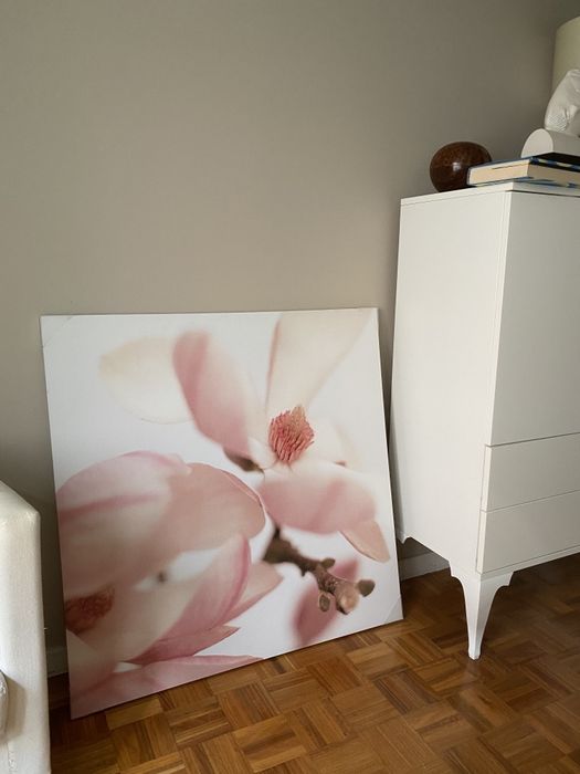 Quadro tela com orquídea novo