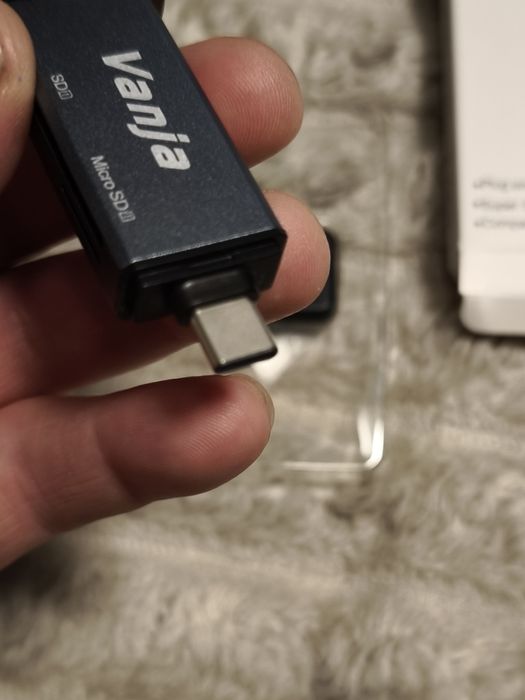 Leitor de cartão SD, leitor de cartão micro SD Vanja com conector USB