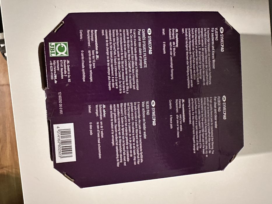 Nowe  wklady do filyra JBL SYMECPAD