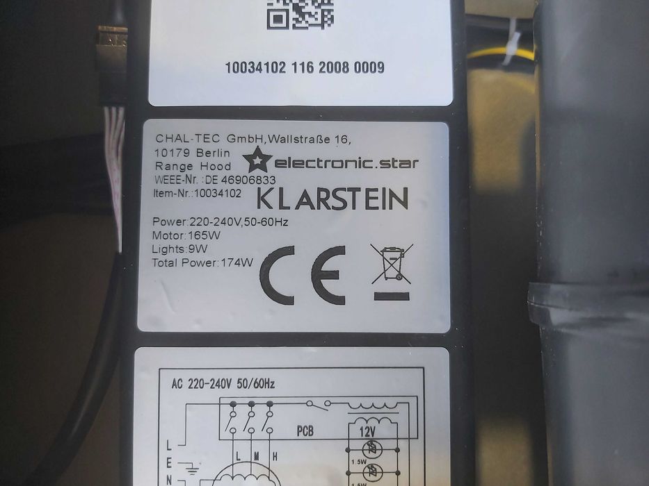 Вытяжка Klarstein Helena 90 (Германия)