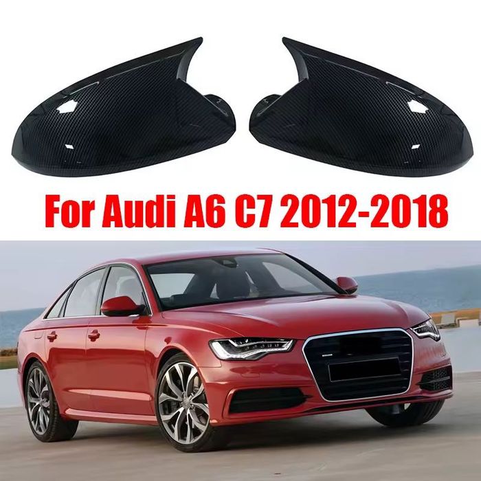 Накладки на зеркала Audi A6 C7 накладки зеркал Ауди А6 боковые зеркала