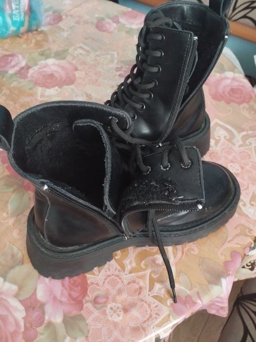 Ботінки жіночі, шкіряні