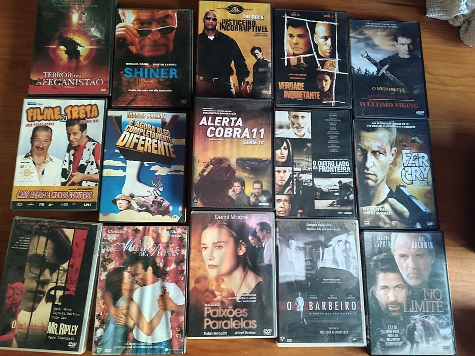 Vários DVDs para venda (valores de cada um na descrição)