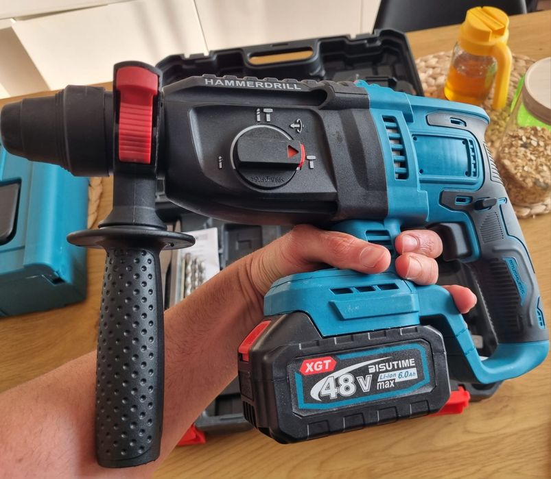 Martelo perfurador demolidor 2 baterias