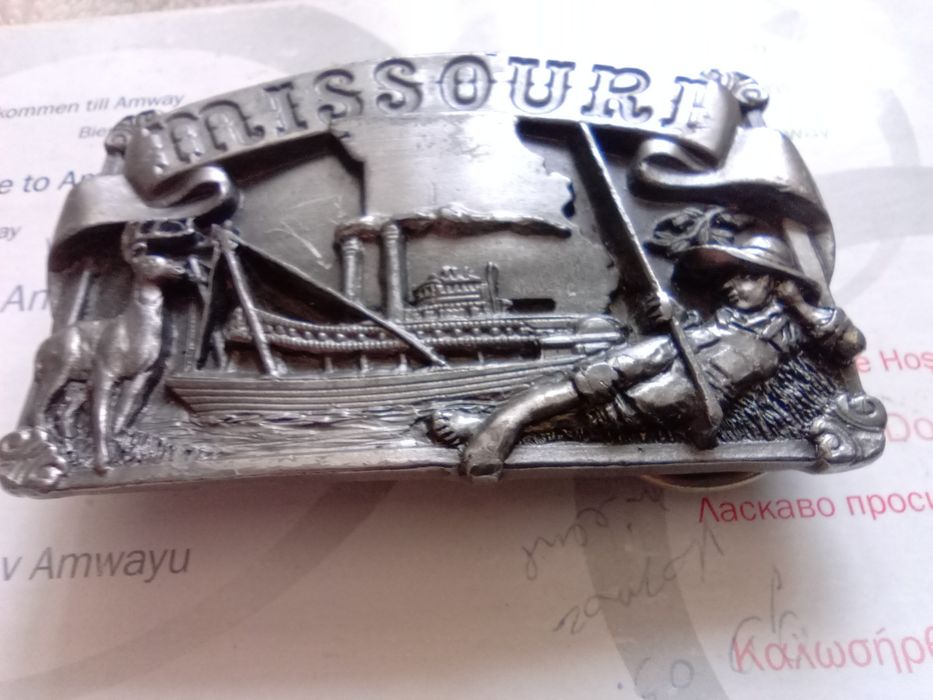 Оригінальна вінтажна пряжкаMissouri(бляха)