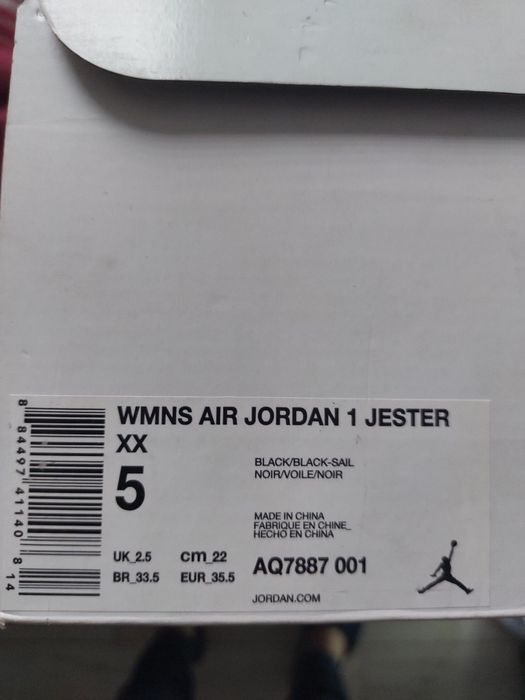 Nowe Oryginalne WMNS Nike Air Jordan 1 Jester. 35,5