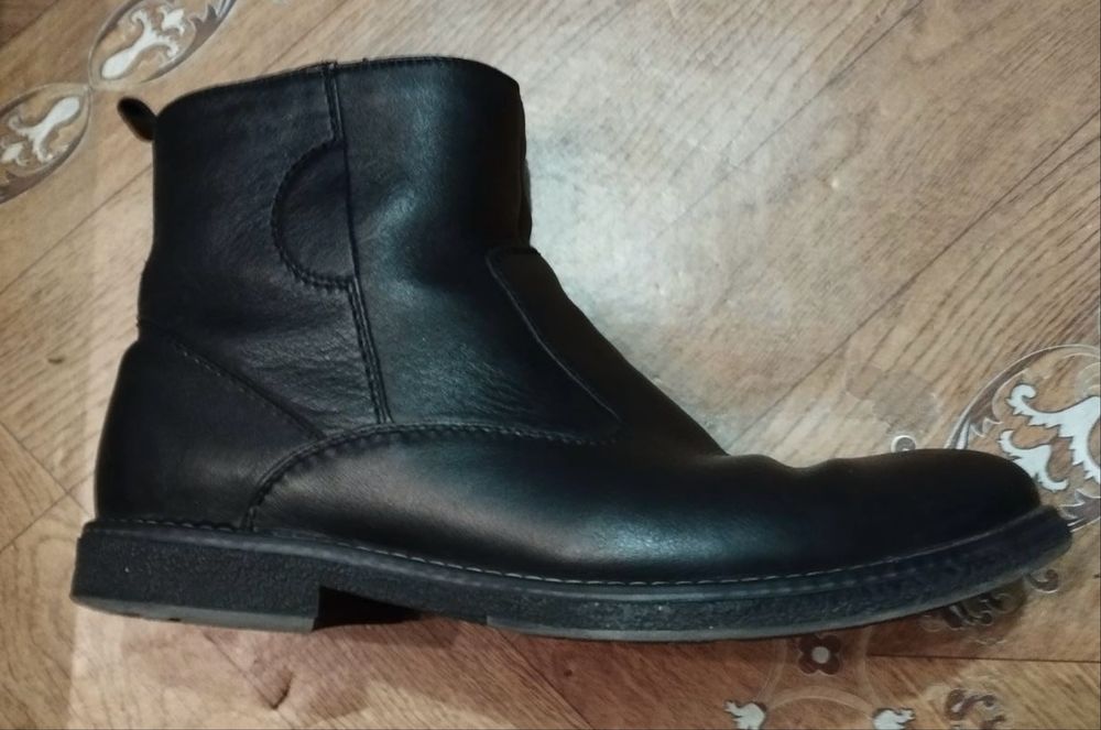 Сапоги зимнее кожаные