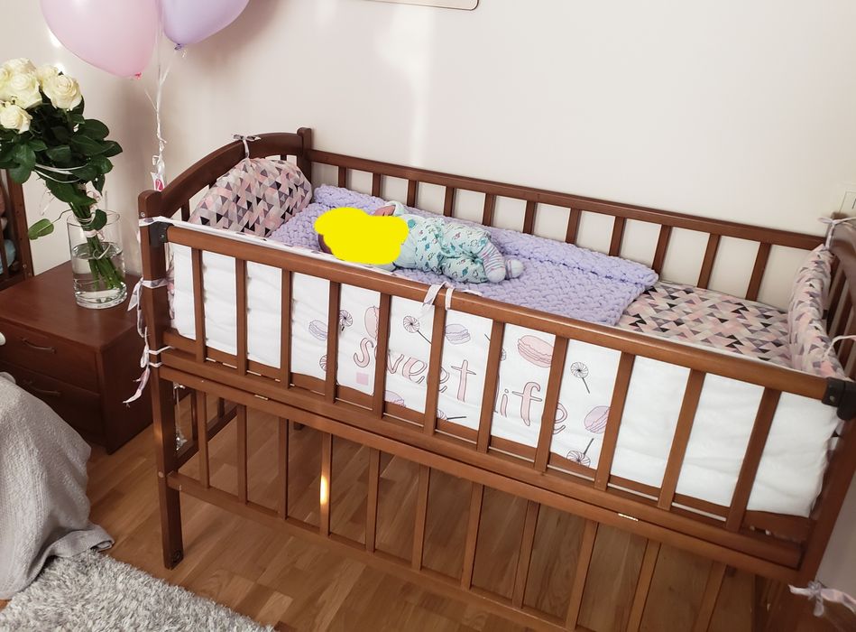 Ліжечко дитяче дерев'яне