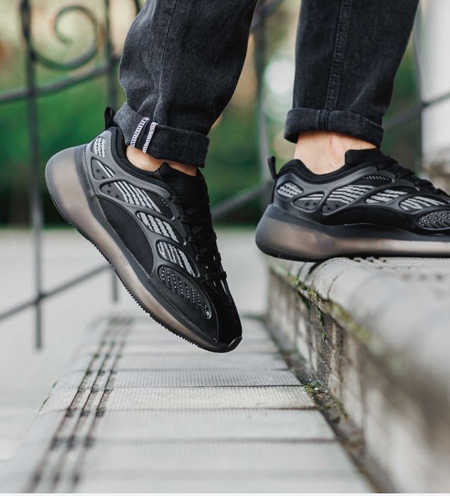 Кросівки чорні чоловічі легесенькі силікон + текстиль 37-44р