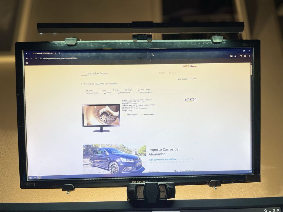 Monitor Samsung s22d300 FullHd 60hz - Usado