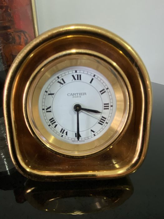 Relogio de Viagem CARTIER Dourado 7504