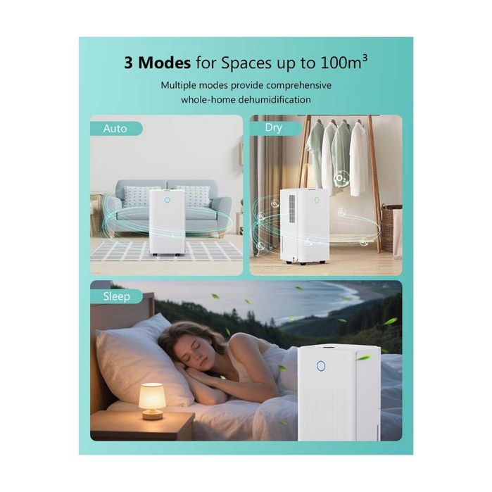 DESUMIDIFICADOR 12L: Elimina Fungos e Humidade (LED Sensor - NOVO)