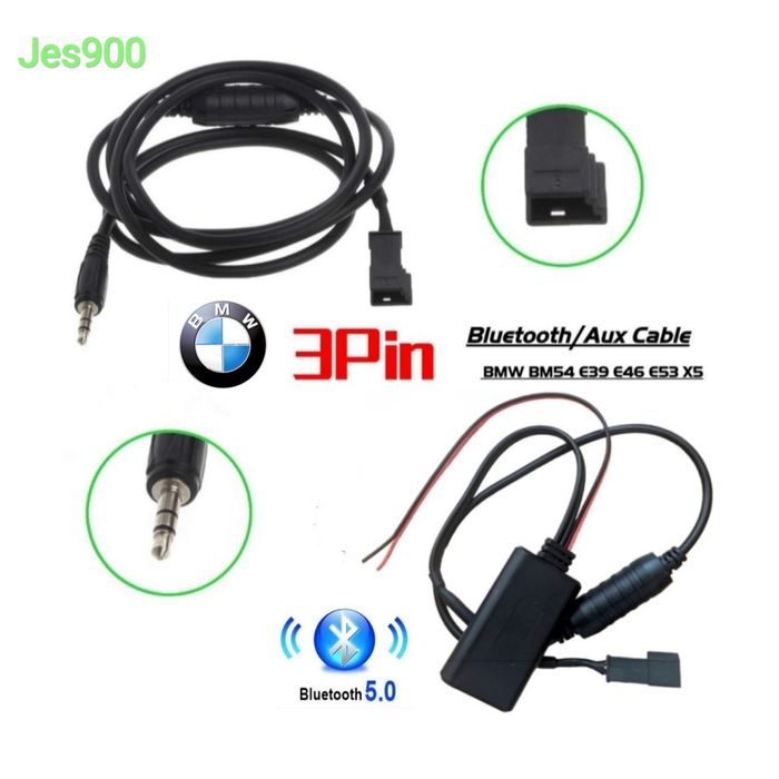 AUX кабель / Bluetooth 5.0 на BMW E46 E39 E53 X5 (для магнитол BM 54)
