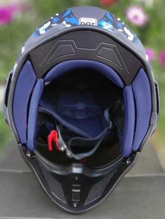 Шлем Edge Kombat Camo мото шолом Скремблер інтеграл ендуро