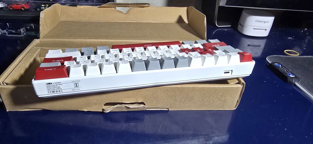 Teclado USB c com teclas trocaveis