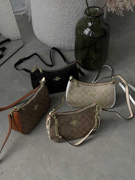 Сумка Coach Bolso de hombro Teri Сумочка коач Сумка багет coach