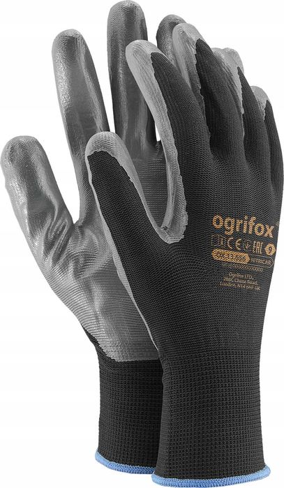 Rękawice robocze / czarne / rozmiar: 10 - xl / ox-nitricar_bs10 - 100