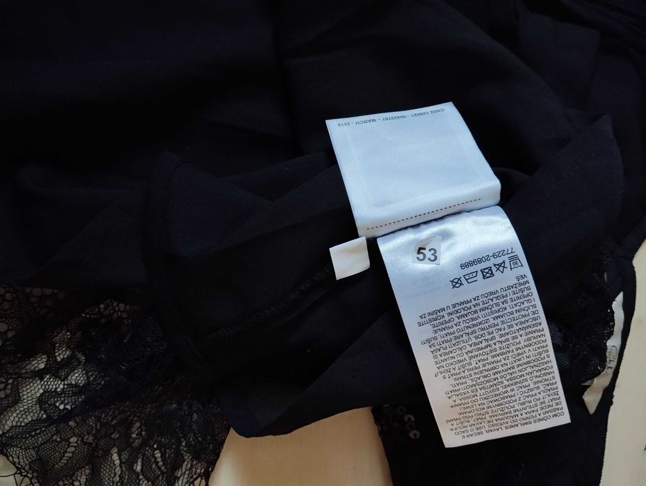 koronkowy crop top z cekinami na ramiączkach xs ażurowy błyszczący