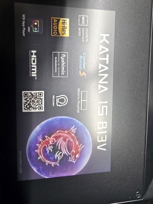 MSI KATANA 15 B13V RTX 4060 8GB / i7-13620H / 16GB RAM / SSD 1TB / 144Hz