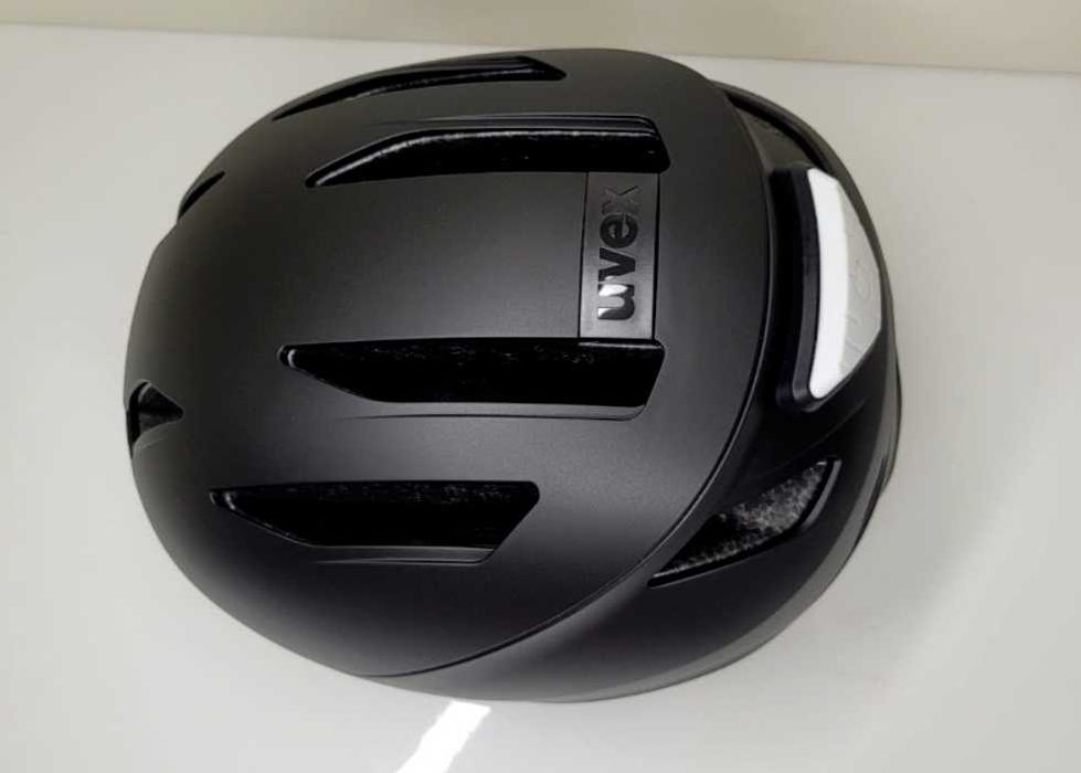 Kask rowerowy MTB miejski Uvex Urban Planet LED black mat 58-61cm