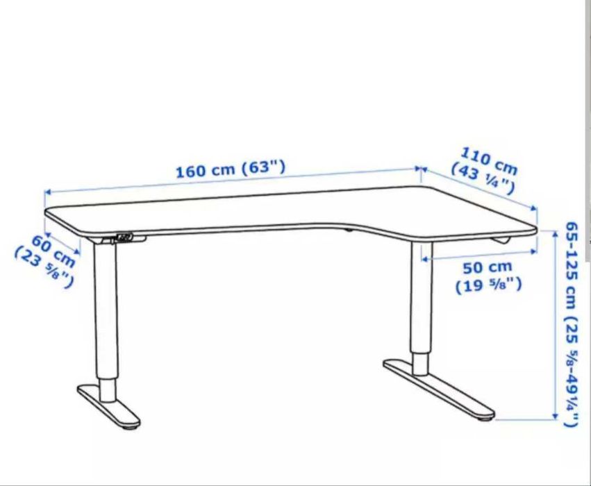 2 Secretárias de canto BEKANT (IKEA)