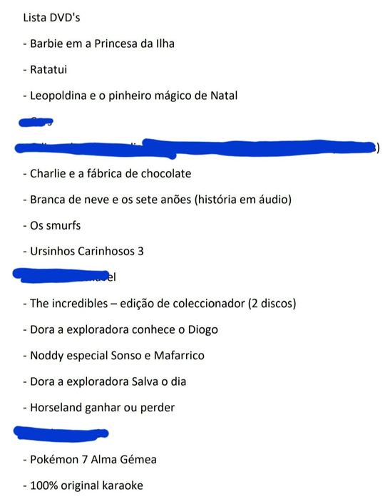 Dvd's filmes infantis