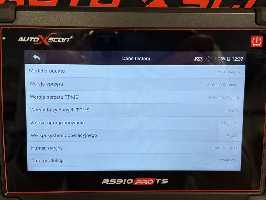 Tester Diagnostyczny Autoxscan RS910 PRO TS od Lombard HaloGSM