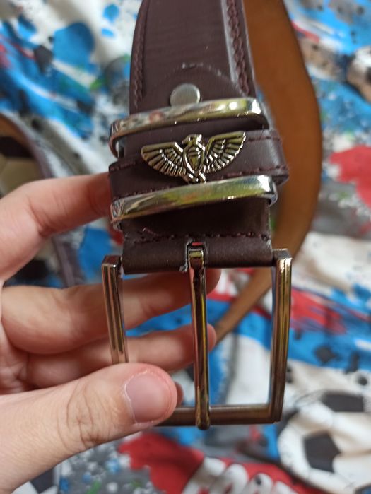 Pasek do spodni męski brązowy