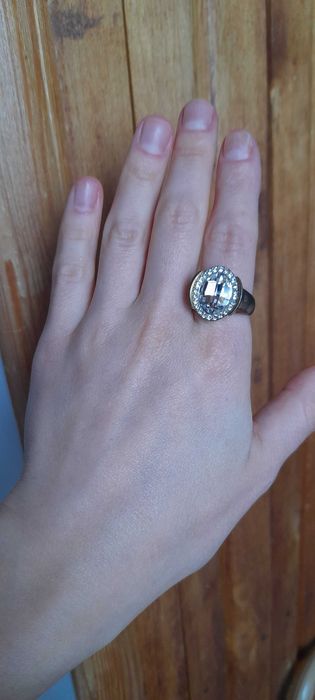 Dyrberg/Kern кольцо золотое с кристаллами Swarovski III (18,15 мм) 7 г