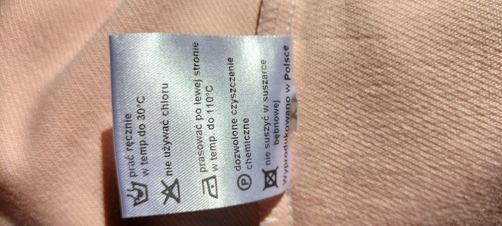 Sukienka Pretty Girl pudrowy róż nowa S rękaw 3/4