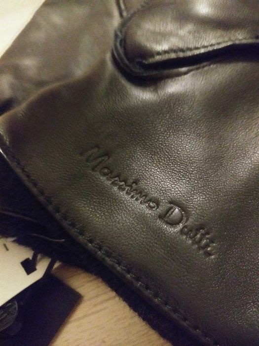 Перчатки кожаные мужские Massimo Dutti