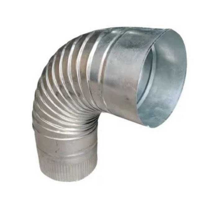 труба вентиляційна оцинкована 125, повітропровід