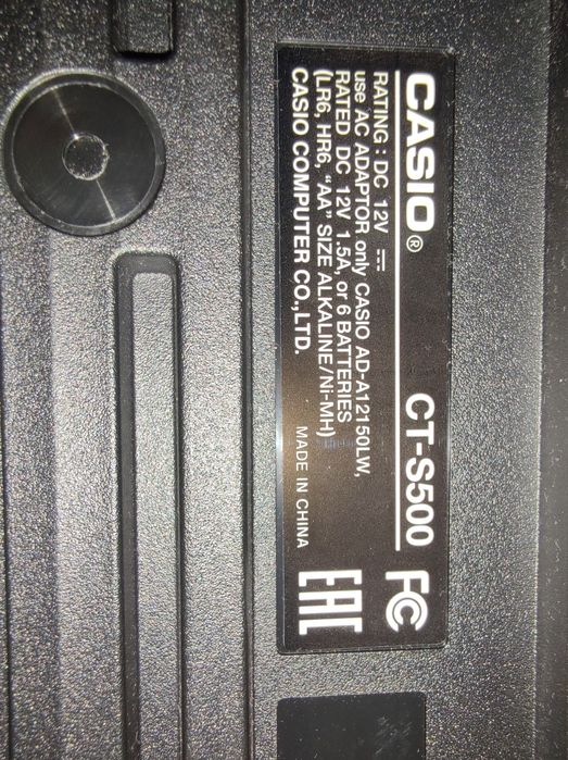 Casiotone CT-S500, идеальный, полный комплект + Bluetooth