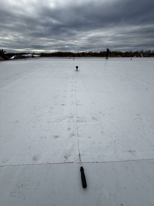 Плоска покрівля ПВХ мембрана Гідроізоляція Терасна дошка Плоский дах