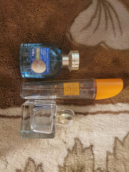 Zestaw 3 butelek /flakonikow po perfumach