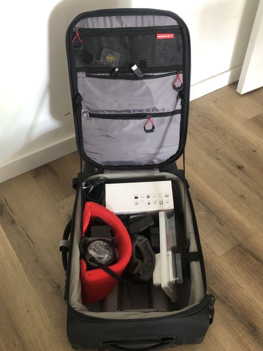 Mala Mochila transporte rigida Manfroto com rodas - Case foto e video