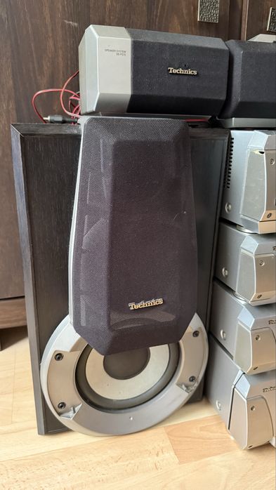 Kompletna wieża Technics SC-EH760 + 5 głośników retro vintage