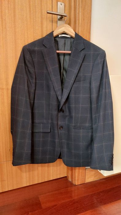 Blazer Zara Azul Marinho