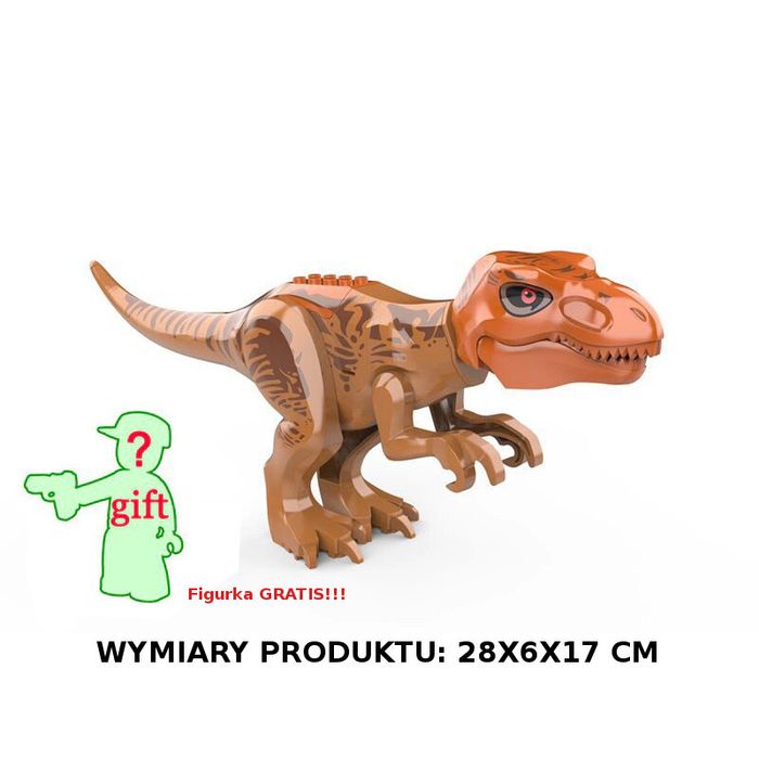 Dinozaur Jurassic World Tyrannosaurus Brown- Ryczy
