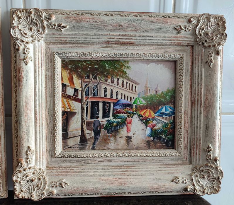 Conjunto de pinturas a óleo de M. Torregrosa
