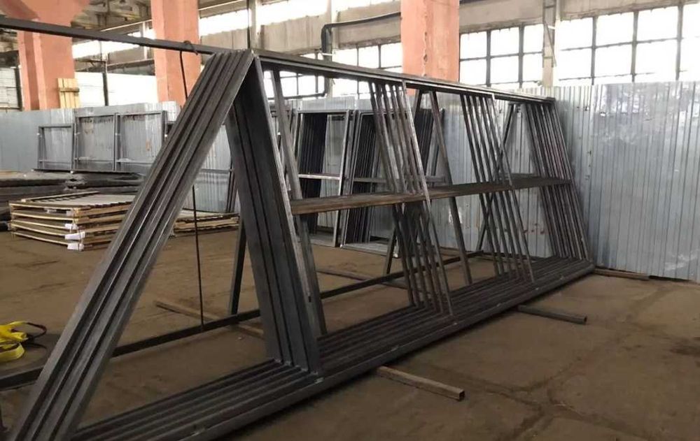 Відкатні ворота від виробника, откатные T100 т-профіль, звари сам