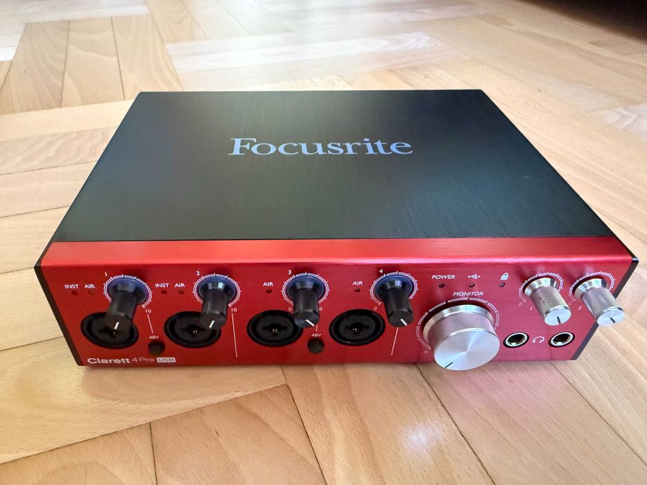 Focusrite Clarett 4Pre – interfejs audio USB / stan bardzo dobry