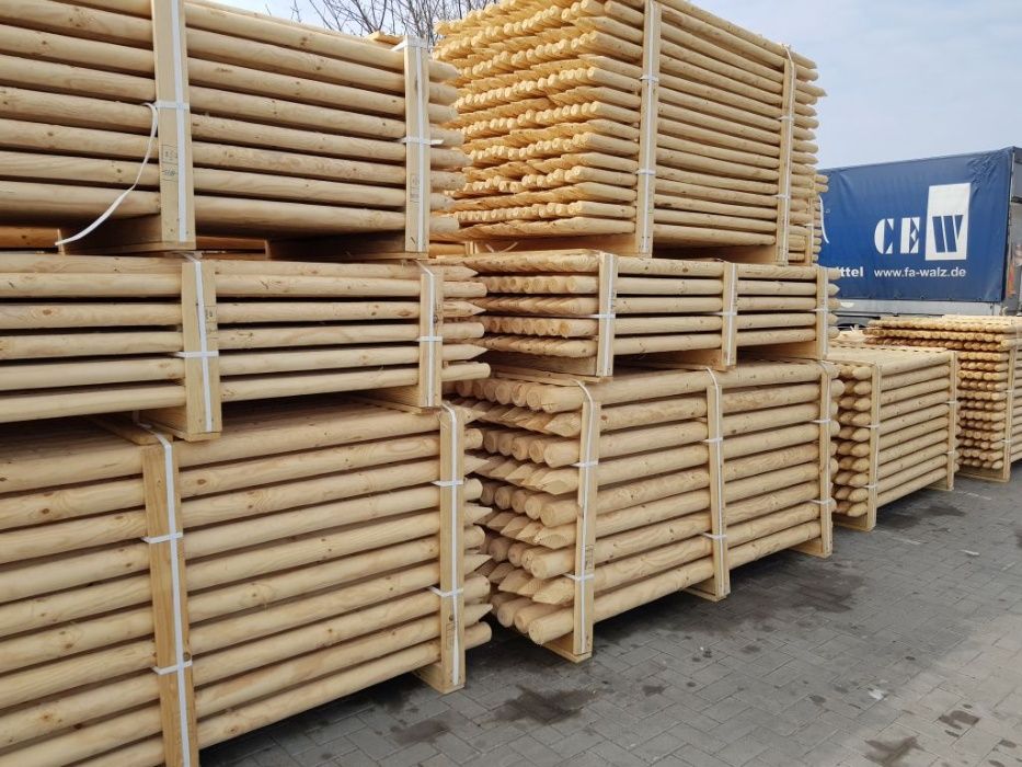 Palisada drewniana, pale, paliki, rygle -PROMOCJA do końca grudnia