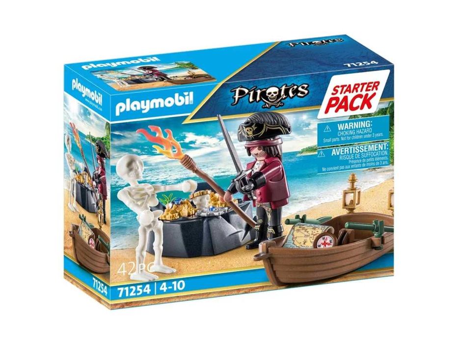 Starter Pack Pirata com Barco a Remos - 71254 PLAYMOBIL NOVO